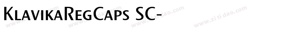KlavikaRegCaps SC字体转换